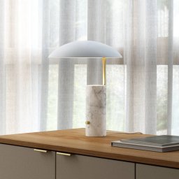 DFTP by Nordlux Table lamp Mademoiselles, marble base, white