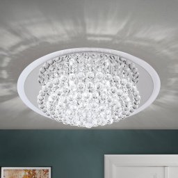 ORION Carol Chrome Ceiling Light with Crystal Decoration