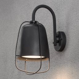 Konstsmide Perugia outdoor wall lamp, black