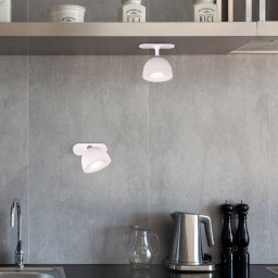 Reality Leuchten Maxima LED table lamp, white, height 41 cm, plastic