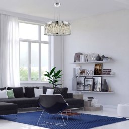 Searchlight Elise hanging light with crystal drops