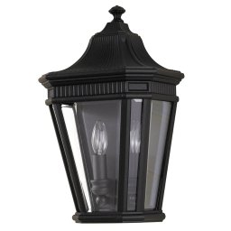 FEISS Cotswold Lane outdoor wall lamp black half-lantern