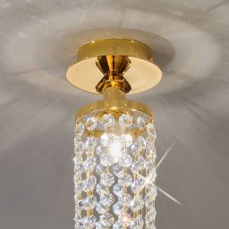 KOLARZ Charleston ceiling lamp crystal, Ø 10 cm
