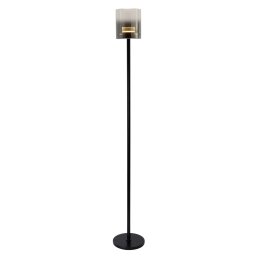 HighLight LED floor lamp Salerno, 2700K, black/smoke