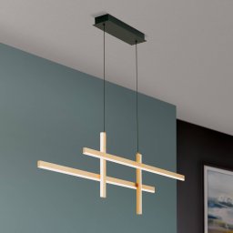 ORION Stargate LED pendant light, black and gold