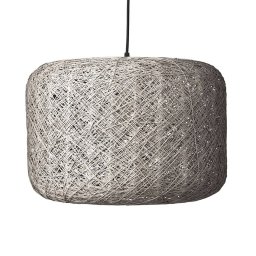 Dyberg Larsen hanging light Spin L, grey, Ø 45 cm