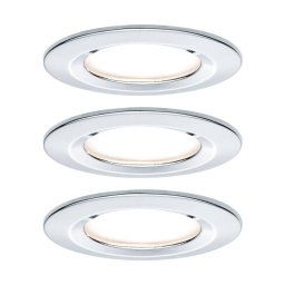 Paulmann LED recessed spotlight Nova Coin 3 chrome round dimmable