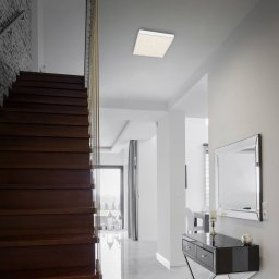 Briloner Flame Star LED ceiling lamp, 21.2 x 21.2 cm white