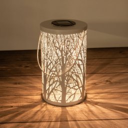 Näve 5266523 LED solar lantern with a forest motif