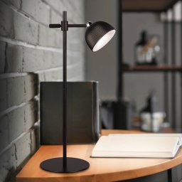 Reality Leuchten Maxima LED table lamp, black, height 41 cm, plastic
