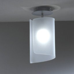 Selène Papiro ceiling light with spacer, satinised