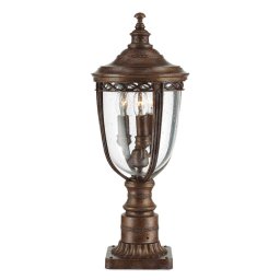 Elstead English Bridle pillar light, bronze