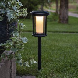 STAR TRADING LED ground spike light Alippa, black, height 44 cm metal
