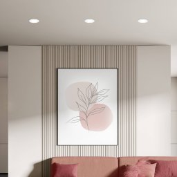 Briloner LED recessed light Jeft, Ø 9cm, white, set of 3, on/off, rigid