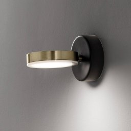 Sil-Lux Giotto A LED wall spot pivotable and tiltable gold