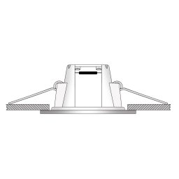 Ledino Holstein LED recessed light IP65 116° rigid, steel