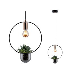 Paulmann Tasja pendant lamp with a plant pot