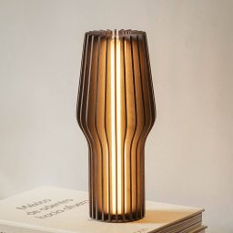 EVA Solo LED table lamp Radiant, dark wood, Ø 9.5 cm
