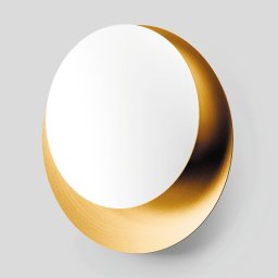 BEGA Studio Line wall lamp 27W brass shade white