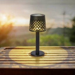 Globo 36631 solar battery table lamp, IP44, black