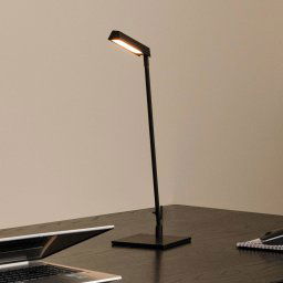 Lucide Lavale LED table lamp, black, dimmable, height 42 cm