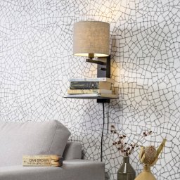 IT´S ABOUT ROMI IT'S ABOUT ROMI Florence, 1-bulb dark linen lampshade