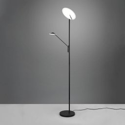Trio Lighting Brantford LED floor lamp, reading lamp, matt black