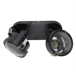 K.S. Verlichting 2-bulb wall light Satellite in black