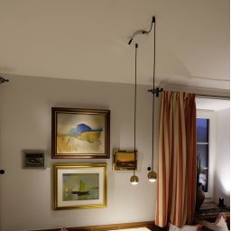 Egger Licht EGG DLS LED pendant light Cleo, brass-coloured