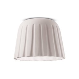 Ferroluce Madame Gres ceramic ceiling light height 29 cm, white