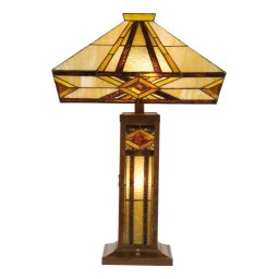 Clayre&Eef Bright table lamp Glenys,Tiffany-style