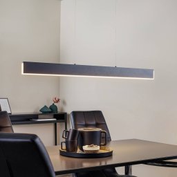 Helestra Nex LED pendant light, matt black