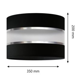 HELAM Lampshade Helen E27 Ø35/Height 20cm black/silver