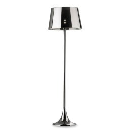 Ideallux London Cromo floor lamp height 174cm, chrome/clear