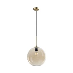 Dyberg Larsen Loop hanging light 30 cm amber/brass