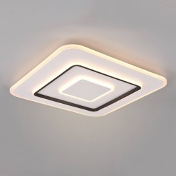 Reality Leuchten LED ceiling light Jora angular, 60 x 60 cm