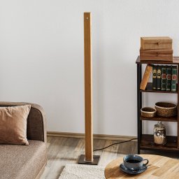 HerzBlut Leonora LED floor lamp 122.5cm oak