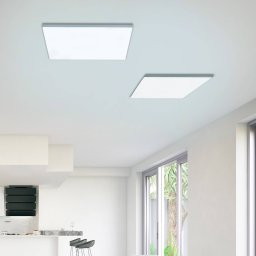 JUST LIGHT. GmbH Canvas LED ceiling light, tunable white, 60 cm