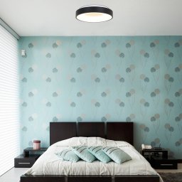 Steinhauer LED ceiling light Ringlede 2,700 K Ø 48 cm black