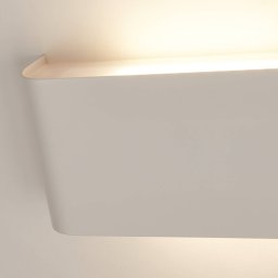 Searchlight LED wall light Match Box, white, metal, up/down, 18 cm