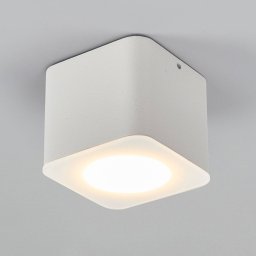 Helestra Oso LED ceiling spot, angular, matt white