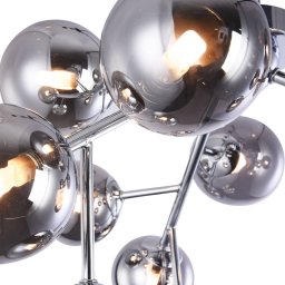 Maytoni Dallas ceiling light with 12 glass spheres, chrome