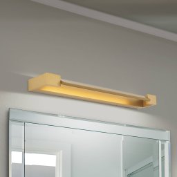 ORION LED bathroom wall lamp Marylin, length 60 cm, gold, aluminium