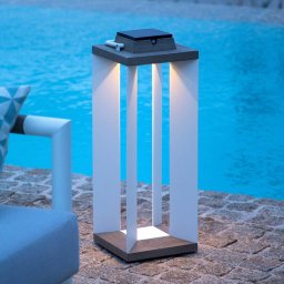 Les Jardins Solar lantern Teckalu, Duratek/white, 65.5cm