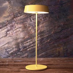 Deko-Light Miram LED table lamp, battery, dimmable, yellow