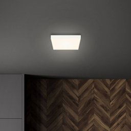 Briloner Flame LED ceiling light, 21.2 x 21.2 cm, white