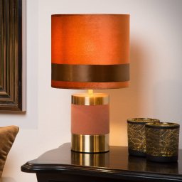Lucide Extravaganza Frizzle table lamp, brown/gold