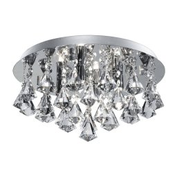 Searchlight Hanna ceiling light, 35 cm, chrome