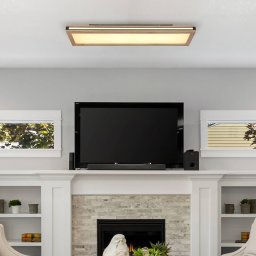 Globo LED ceiling light Karla rectangular, length 80 cm