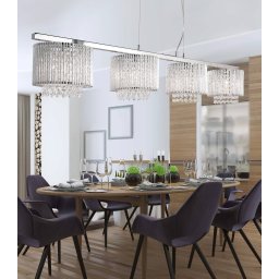 Searchlight Elise hanging light, 4-bulb, linear